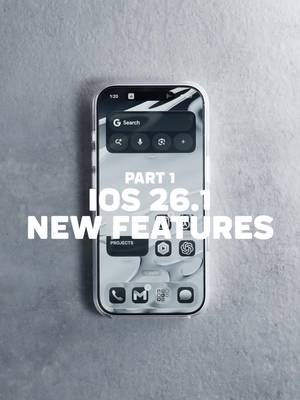 iOS 26.1 New Features PT 1 #apple #iphone17pro #ios26 #ios26features #iphonetipsandtricks 