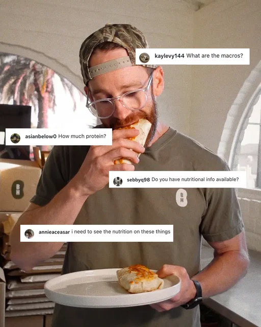 Nutrition facts are finally in. We good?