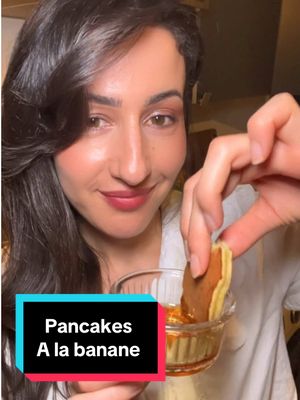 Pancakes à la banane/ sans sucre 😎 Une recette saine & gourmande très rapide à faire moi je dis OUI 🙌🏼 et vous ?  La recette pour environ 9 pancakes : - 2 bananes bien mûres  - 2 œufs  - 100g de farine  - 1 CAC de levure chimique  - 1/2 cac de cannelle  - 1 belle pincée de sel  - 60g de lait  Enjoy ❤️ #pancakes#bananas#tiktokfood#Recipe#FoodLover 