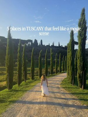 Val d'Orcia has this cinematic vibe that feels completely different when you're standing there. Here are the five places from the reel, if you want the exact locations: 🌿Gladiator Road - the real filming location from the Gladiator movie scene 🌿Chapel of Vitaleta - a small, timeless chapel between Pienza and San Quirico 🌿Baccoleno Road - the S-shaped cypress road near Asciano 🌿Cypress Circle - a small, cinematic viewpoint near San Quirico 🌿Palazzo Massaini - a quiet driveway with perfect symmetry Save these for your Tuscany trip. If you want your Europe trips to feel like this, follow for more.
