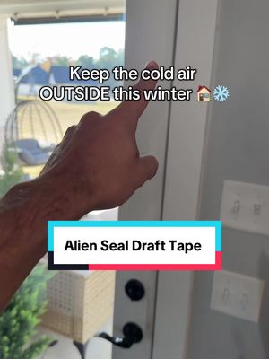 Keeps your home nice and toasty #aliendraftseal #homeimprovement #drafttape #coldweather #tiktokshopcreatorpicks 