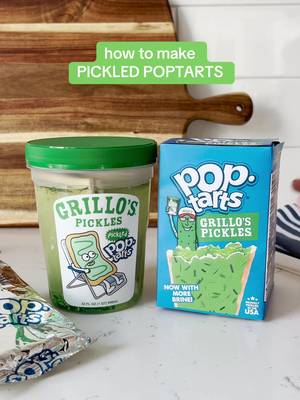 thought it couldn’t get better than this? hold my jar 🥒 @Grillo's Pickles  #poptarts #grillos #pickles #fakeflavor #nationalpickleday