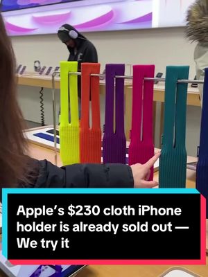 The #iPhone #Pocket is a wearable smartphone sling made in collaboration with Issey Miyake and it's already sold out. Samantha Kelly managed to get two and tried them out. #apple #business #fashiontiktok 