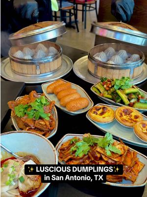 Luscious Dumplings is a great new spot to get your dumpling fix, especially their soup dumplings and buns. They also offer Chinese comfort food, matcha and mango bingsu, along with a full lineup of boba teas! 🥟🧋 📍 12485 I-10 W, Suite 108, San Antonio, TX 78230 ⏰ Hours: Sun–Thu 11 a.m.–10 p.m. • Fri–Sat 11 a.m.–11 p.m. #dumplings #soupdumplings #sanantonio #satx #sanantoniofoodie 