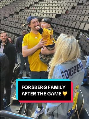 so much cuteness in one video #NHL #NHLGlobalSeries #family #NashvillePredators #FilipForsberg 