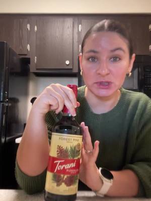 @Torani 2026 FLAVOR THE YEAR: FOREST PINE🌲🤎 This syrup has pine, ginger and sage notes. It is SO GOOD in Diet Coke 🤭 I’ll try more recipes with it and share as I go!! Be honest, would you try it??👀