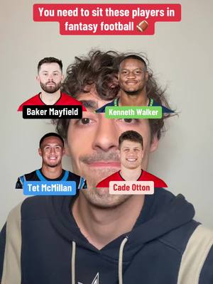 These players should not be started in fantasy!! #buccaneerswalterpicks #fantasyfootball #nflfantasy 
