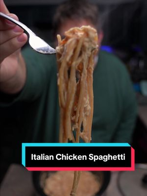 Does a Crockpot Meal Get Any Easier? Crockpot Italian Chicken Spaghetti #holmescooking 