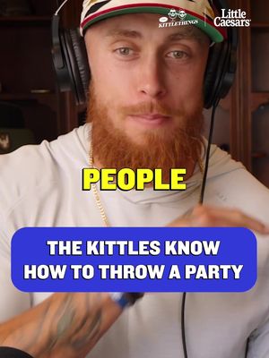 #ad If George Kittle can study film here he can do it anywhere 😂 Presented by @Little Caesars 