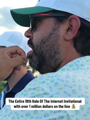 The final hole at The @The Internet Invitational ⛳️ Between @Paige Spiranac @Malosigolf and @Frankie Borrelli vs @barstoolbeef @Brad Dalke and @FrancisCEllis ⛳️ 