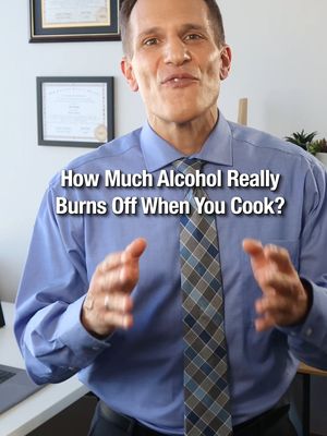 How much alcohol is left in food after 5 minutes of cooking? USDA data shows quick methods can leave up to 85% of the alcohol in your dish, which the liver still processes, producing a toxic byproduct. Follow 1MD Nutrition for more doctor-backed gut health tips. #HealthFacts #CookingTips #GutHealth #Metabolism #DoctorAdvice