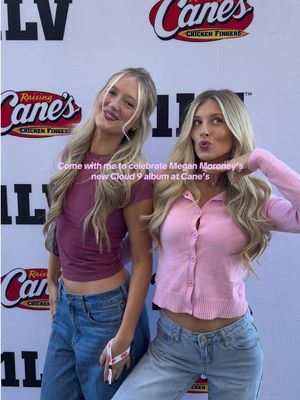The best day celebrating Megan’s new album 'Cloud 9' with @Raising Cane's #caniacambassador 💖☁️✨🎀 