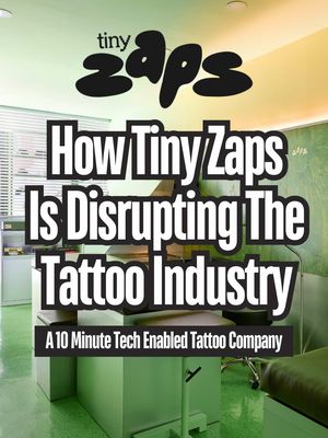 How Tiny Zaps is disrupting the tattoo industry.  Meet Tiny Zaps. A 10 minute tech enabled tattoo company reinventing the tattoo experience. Their 2nd location just launched in Brooklyn to be a place where people feel comfortable to get their 1st or 100th tattoo. Comment what you think of Tiny Zaps. #tinyzaps #nyc #tattoo #studs 