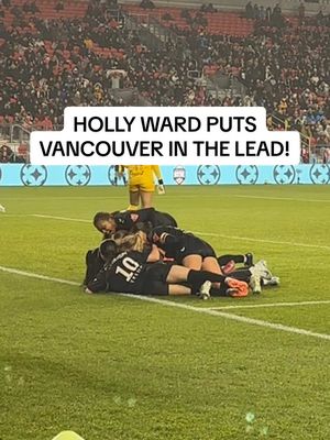 Holly award stunner goal puts Vancouver in the lead ⚽️🔥 #nsl #nslfinal #woso #vancouverrisefc #hollyward