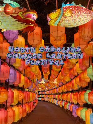 ✨🌟 The most spectacular event of the year is finally HERE! 🌟✨ This is your sneak peek 👀 into a world overflowing with magic, wonder & excitement 🏮💫 A must- see for everyone @ncchineselanternfestival  🎉 Tonight is OPENING NIGHT!  Nov 15–Jan 11 at Koka Booth Amphitheatre in Cary, NC! Immerse yourself in a glowing ❄️✨ trail of thousands of handcrafted, illuminated lanterns… A magical walk-through experience you’ll never forget!!! 🌌💖 Here’s everything you need to know: ♿️ Wheelchair accessible 🚗 FREE parking 👶 Kids 2 & under are free 📍 Booth Amphitheatre — 8003 Regency Pkwy, Cary, NC 27518 Send this to who you’re going with! 🥰 Follow me @raleighwanderlust for more NC adventures ✨ #chineselantern #raleigh #raleighnc #northcarolina #cary       