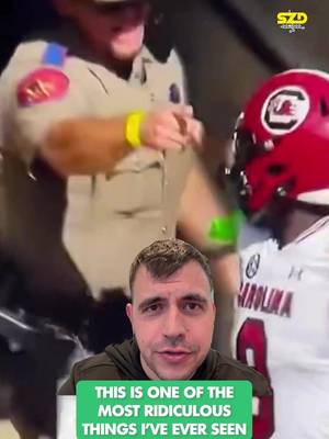 This NEVER happens in college football #statetrooper #TexasAM #SouthCarolina