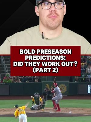 Bold Preseason Predictions: Did they work out? Part 2 #MLB #baseball