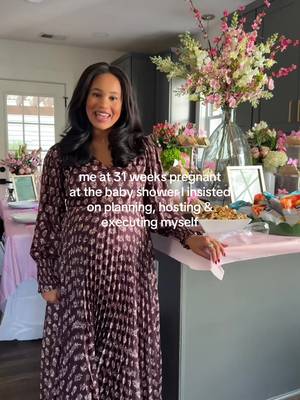 pregnant AF & still have the hosting bug 🎀🧸✨ baby shower details to come! #babyshower #pregnant #babyshowerideas #thirdtrimester #babygirlontheway 