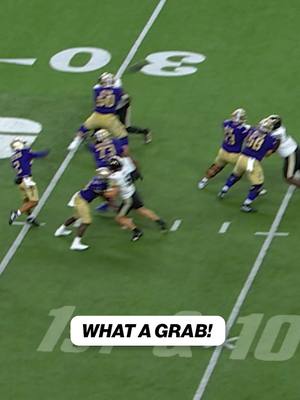 GOOD HANDS FROM OMARI EVANS TO MAKE THE GRAB 😤 Sponsored by @Allstate  #cfb #CollegeFootball #cfp #bigten #washington 