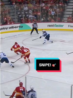 Unreal snipe from Scheif 🔥 #NHL #hockey #MarkScheifele #jetsvsflames 