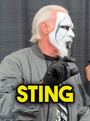 This “Now or Never” tour is as special to @stinger as it is for all of you. All of your words and memories matter to him. There are some he’ll never forget like this one. The year is winding down…make an effort to go see The Icon Sting in his war paint. 🦂🖤 Check out the dates of his upcoming appearances to make sure you can meet Sting in the full face paint! 👊🏽 The full Casual Conversation is available now on The Wrestling Classic YouTube channel and on the TWC Show feed wherever you listen to podcasts! 🎙️  @wrestleversefest #Sting #IconSting #Stinger #TheIcon #AEW 