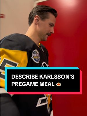 Call it what you will, it's working for Erik Karlsson 🍝 #NHLGlobalSeries #NHL #HockeyTikTok #SportsTok #Hockey @Pittsburgh Penguins 