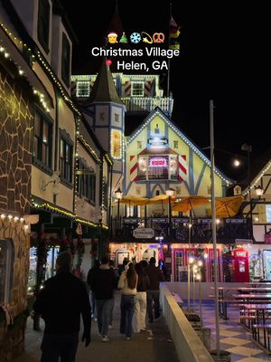 European inspired Christmas village in North Georgia, open until February! ##northgeorgia##helenga##atlanta##thingstodoinatlanta##northgeorgiamountains