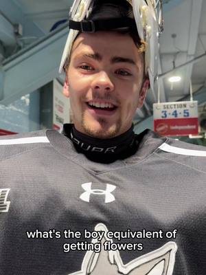 someone get hendo some flowers  #hockey #ohl #sudburywolves 