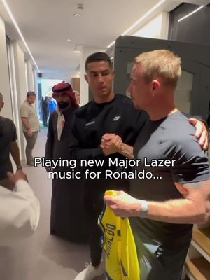 Ronaldo went on to a hat trick after listening to this new one #majorlazer #newmusic #ronaldo 