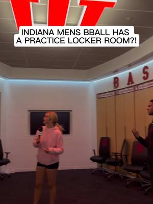 They have a practice locker room? @Gabbers  #college #indiana #indianauniversity 