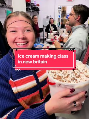 who made the best flavor?🍦 @Frisbie’s Homemade Ice Cream makes the winter a little more bearable with one of the states only ice cream making classes!! book yours at the link in bio! They also let you GIFT a class to someone - the perfect holiday gift idea 🎄 #frisbeesdairybarn #newbritainct #ctbucketlist #icecreammakingclass #ctevents