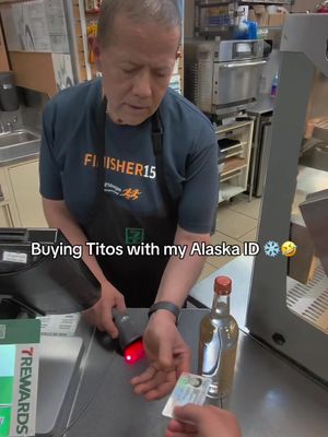 was she glazing #Alaska fr? 🤯🫣 #gasstation #titos #goldcoast #fakeid 