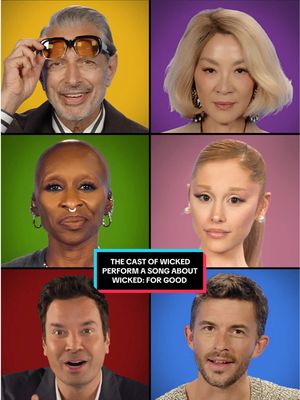 @Cynthia Erivo, @arianagrande, and the cast of @Wicked: For Good perform a song about #WickedForGood 🩷💚 #WickedWeekOnFallon #FallonTonight #CynthiaErivo #ArianaGrande 