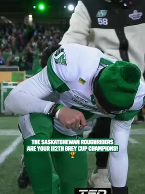 The Riders run the prairies AND the country. 112th #GreyCup Champions! #CFL