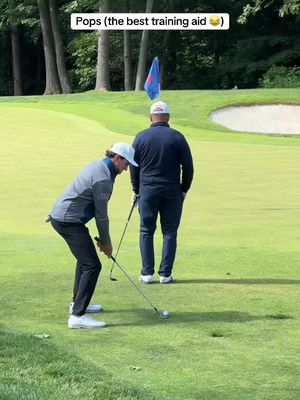 Little bit of pitching pressure practice 😳😂 #golf 