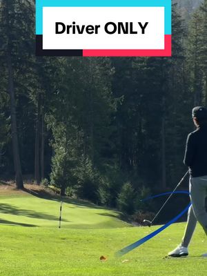 9 holes DRIVER ONLY ✅ Might be the best round of golf I’ve ever played. #golf 