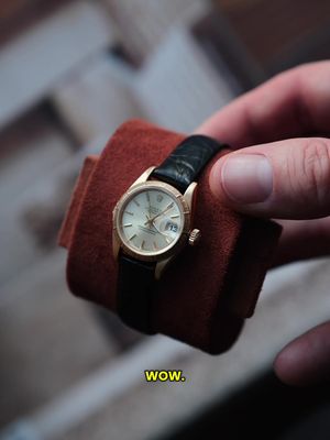 Today was a special day, I picked up my first Rolex & I’m completely obsessed!  Anybody that knows me will know how much I love smaller dial watches so to find this vintage 26mm 18ct gold Rolex Datejust in immaculate condition, I couldn’t leave without it!  The perfect addition to my rotation.. What do we think?  #Rolex #vintagerolex #rolexdatejust #newwatch #vintagewatch 