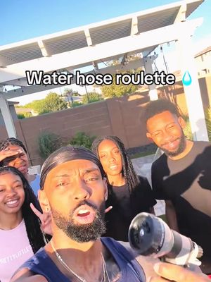 Water hose roulette 😭😭 #fyp #foryou #roulette
