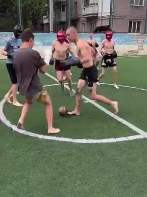 Which player would do well in this? ⚽️🥊👇 🎥: @sergeyvladimirovich1 / IG #football #footballtiktok #goviral #footy #Soccer 