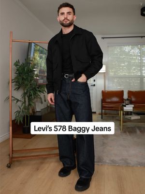 #AD Laid back or put together, the @Levi’s 578 Baggy Jeans go both ways. #LevisPartner #MensJeans #MensStyle