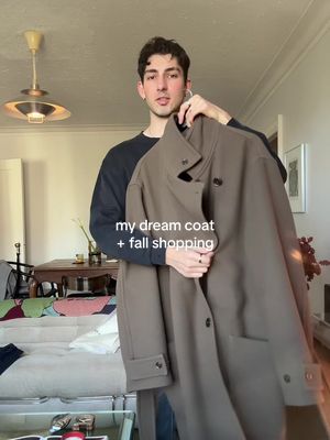 added my dream wool coat to my collection + what else I’ve picked up for fall (officially cut off now!!!) #fallfashion #lemaire #menswear #coat 