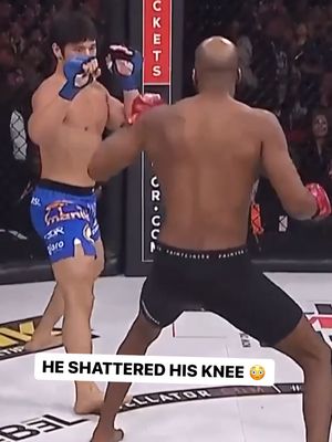 ⚠️ NSFW: MVP turned this man’s knee into origami 😳🥴 #PFL #Bellator #mma #ko #injury #fighter #MVP