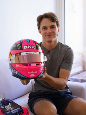 This is a helmet reveal. 