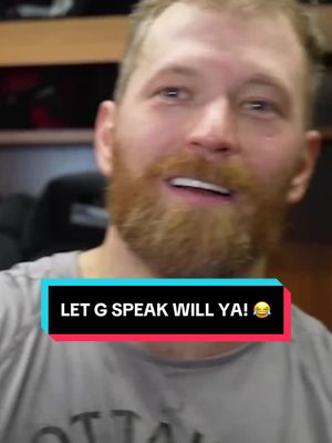 Just let the man talk first 😂 #sens#laugh#claudegiroux#hockeytiktoks#media 