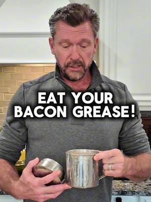 If your doctor says bacon grease clogs your arteries, they’re working with outdated information. 🥓 Bacon is a real health food packed with monounsaturated fat, vitamins, and minerals. Real food doesn’t clog arteries. Inflammation from junk carbs does. Do you save your bacon grease or throw it out? 👇🏼 #Bacongrease #Carnivorediet #Ketodiet #Properhumandiet 