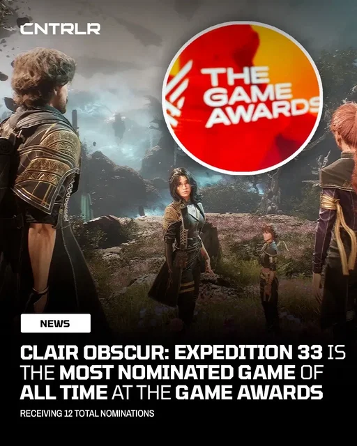 Not only is Clair Obscure: Expedition the leader of nominations at this years Game Award show - it has also broken the record for most nominations for one game at The Game Awards‼️🏆 It has been nominated for 12 awards, including GOTY. What do y’all think about this⁉️ #clairobscurexpedition33 #games