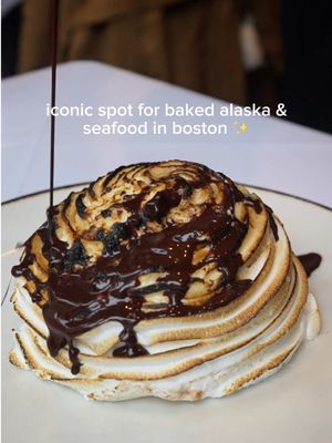 ICONIC SPOT FOR BAKED ALASKA & SEAFOOD IN BOSTON ✨  Atlantic Fish Co is an iconic Boston restaurant located right in the heart of Back Bay! They are known for their high quality seafood…and don’t skip the baked alaska! My favorite dishes were the oysters rockefeller and lobster & shrimp ravioli 🍝  Boston is known for seafood and Atlantic Fish Co is a wonderful place to get it!! 📍761 Boylston St. Boston, MA #bostonfoodgram #boston #bostonterrier #bestfoodboston 
