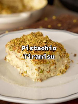 Pistachio Tiramisu! With @Amazon Fresh #ad The texture and taste of this Tiramisu really comes together after being left in the fridge covered overnight. This can also save you time during holiday dinners by preparing it the night before and have one less thing to worry about during your festivities. To make things even more convenient, order the ingredients on @amazonfresh in advance to be delivered right to your door without sacrificing the taste and freshness! Ingredients Mascarpone: 750g Eggs: 7 Sugar 2/3 cup Ladyfingers: About 45-50 pieces Espresso: 2 cups (Optional) Vanilla bean: 1 stick Pistachios: 1 cup
