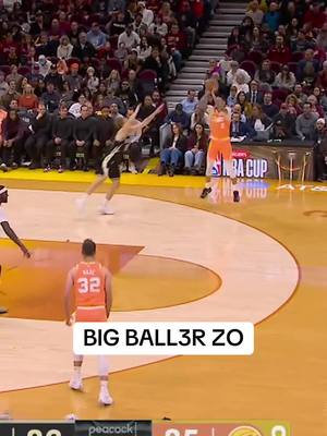 👌 THREE FROM ZO. #cavs #NBA #clevelandcavaliers #lonzoball #basketball 