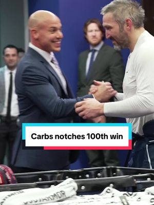 The puck giver becomes the puck givee 🤝 #coach #milestone #NHL #grateful 